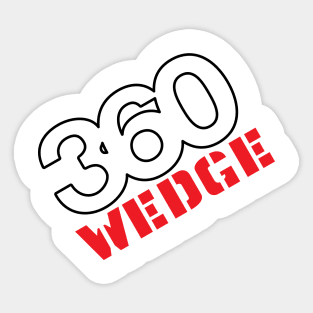 360 Wedge - Badge Design Sticker